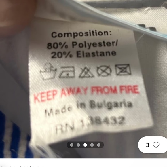 Mod cloth size 1X blue and white striped blouse - Picture 2 of 4